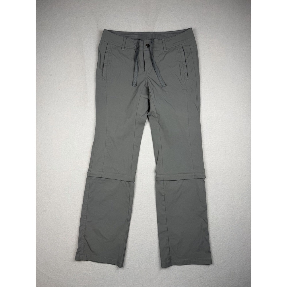 REI Convertible Pants Women's 6 Gray Zip Off Hiking Outdoors